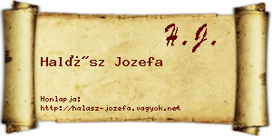 Halász Jozefa névjegykártya